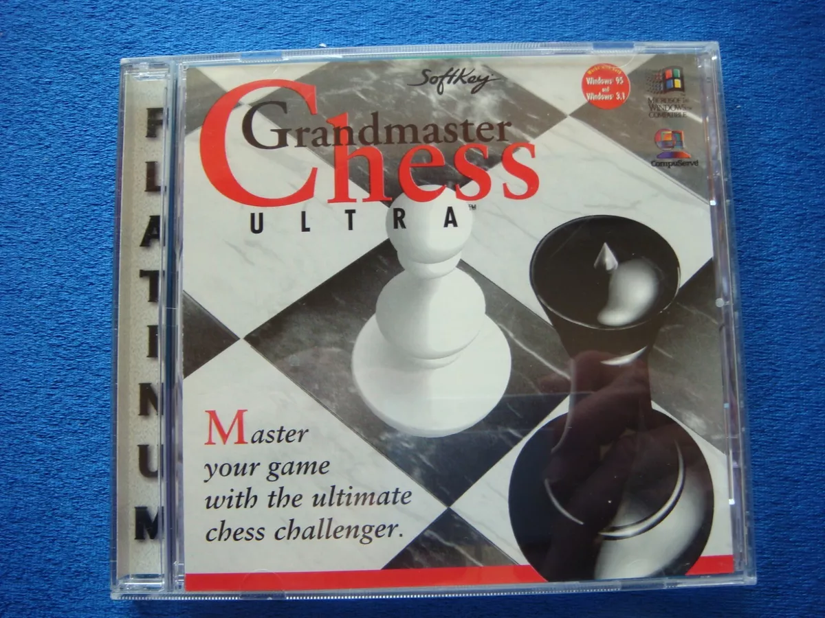 Softkey Grandmaster Chess Ultra CD-ROM Windows 95 3.1 PC Game