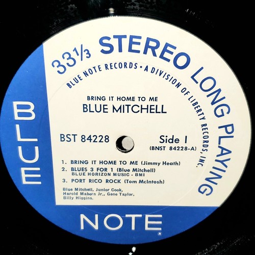 BLUE MITCHELL Bring It Home To Me LP VG+ Blue Note BST84228 Hard Bop Van Gelder - Picture 3 of 4