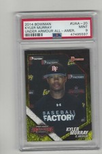 2014 Bowman PSA 9 #UAA-20 Kyler Murray Under Armour All America Rookie w/set