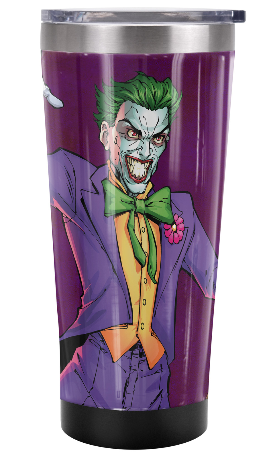 Batman Logo Joker Character Tumbler 20oz Vacuum Insulated Leak Resistant