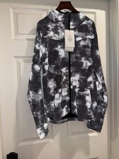 NWT Lululemon Mist Over Windbreaker Reflective Twilight Breeze Black Silver 10