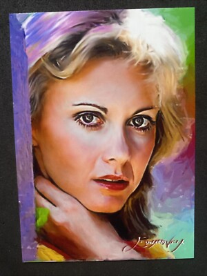 Olivia Newton-John #2 Art Card Limited Numbered xx/50 Edward Vela Signed 2018.