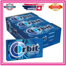 ORBIT Gum Peppermint Sugarfree Chewing Gum, 14 Pieces Pack of 12 