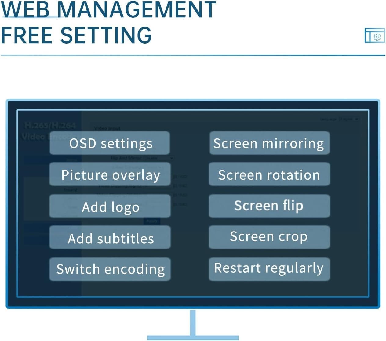 4G Video Encoder-H.264 & H.265 Low Latency Live Stream Transmitter for IP Broadc