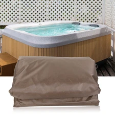 Hot Tub Cover Silver-Coated Rainproof Dust-Proof Hot Spring Cover Strong