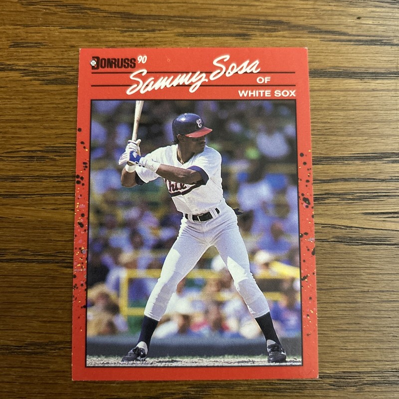 1990 Donruss - #489 Sammy Sosa (RC)