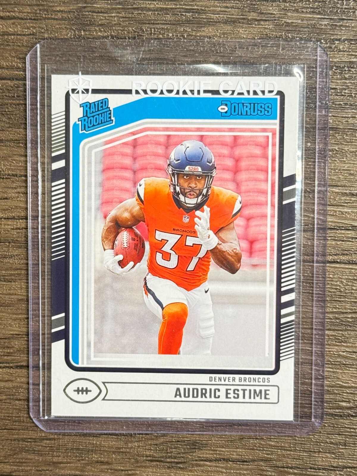 2024 Donruss Rated Rookie Audric Estime #335 (RC) Broncos