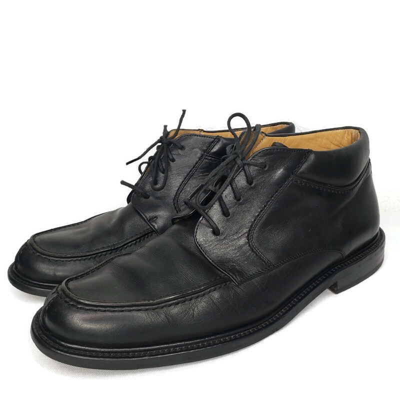MEZLAN Barletta Boots Mens 7.5 Black Leather Lace Up Apron  display picture 3