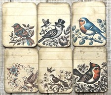 junk journal vintage style birds vintage birds junk journal cards set of 6