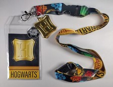 NEW - Harry Potter Hogwarts Detachable Neck Lanyard ID Badge Holder with Charm
