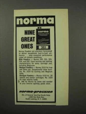 1970 Norma Powder Ad - Nine Great Ones