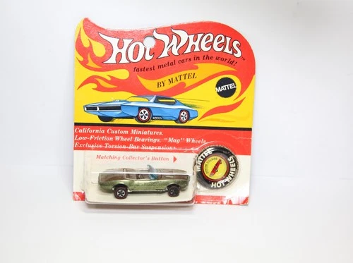 Hot Wheels Redline Custom Firebird Original Carded - Rare 1960s