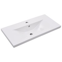 Waschbecken Badezimmer Einbauwaschbecken Handwaschbecken 81X39,5X18,5 Cm Keramik