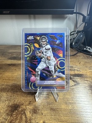 2025 Topps Cosmic Chrome CJ Stroud Blue Moon Refractor /99