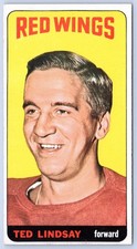 TED LINDSAY 1964-65 TOPPS TALLBOYS NHL HOCKEY 64-65 #82 NRMINT+     77071