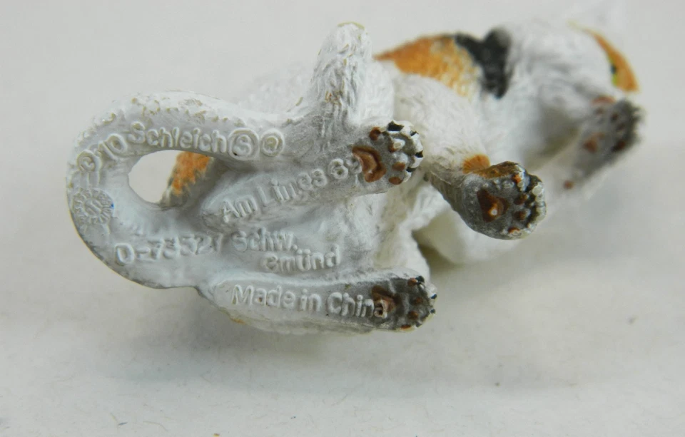 Figura doméstica de aseo de gatos Schleich Calico gatito 2010 retirado pequeño 1,5 pulgadas Foto 4 de 4