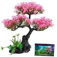 Aquarium Decor Artificial Plants Tree Set 11.4 Inch Plastic Plants for 10-55