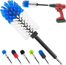 Wheel Brush, Soft Drill Wheel Cleaner Brush, Drill Brush for Car Wheel, No Scrat
