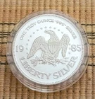 Vintage 1985 Amark Liberty 1 oz .999 Fine Silver Round