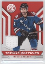2013-14 Totally Certified Materials Red Maxime Talbot #TC-MXT 0a4