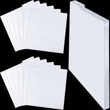 Vinyl Record Dividers Plastic Album LP Accessories White 12.5x13.49" 30 PCS