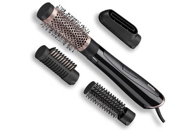 BaByliss Perfect Finish - 1000W Warmluftbürste. 3 Aufsätze, AS126E
