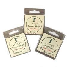 RIVERGE LEADER/TIPPET FLY FISHING RINGS 10 PER PACKET 1.5mm 2.0mm or 3.0mm