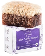 4 pack Lavender loofah soap bar
