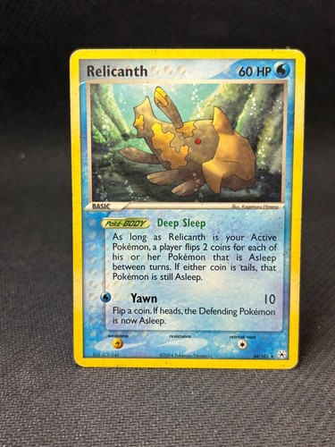Relicanth 24/101 Rare Hidden Legends Pokemon Moderately Played