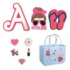 8Pcs Letter Charms for Bogg Bag, Beach Bogg Bag Accessories Charm, Bogg Bag I...