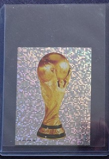 Panini World Cup 1998 Glitter Sticker No. 1 Unpasted World Champion Cup 🏆.