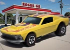 Restored Hot Wheels Redlines Mustang Stocker, 1975 Flying Colors, Purple Stripe