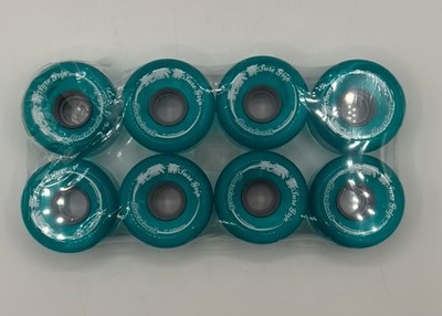 Sure-Grip Boardwalk Outdoor Wheels (8-pack) | 65mm  Aqua Blue (translucent)