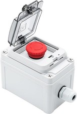 IP67 Waterproof Emergency Stop Mushroom Push Button Switch Box