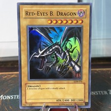Dragón B. Ojos Rojos LOB-070 La Leyenda de los Ojos Azules Dragón Blanco De Colección Casi Nuevo