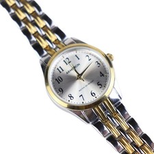 Armitron Women  s Easy  Read Two  Tone Bracelet Watch 75/5304 - 7.75" - New Battery