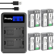 2400mAh EN-EL3E Battery  Charger for Nikon D50 D70 D70s D80 D90 D100 D200