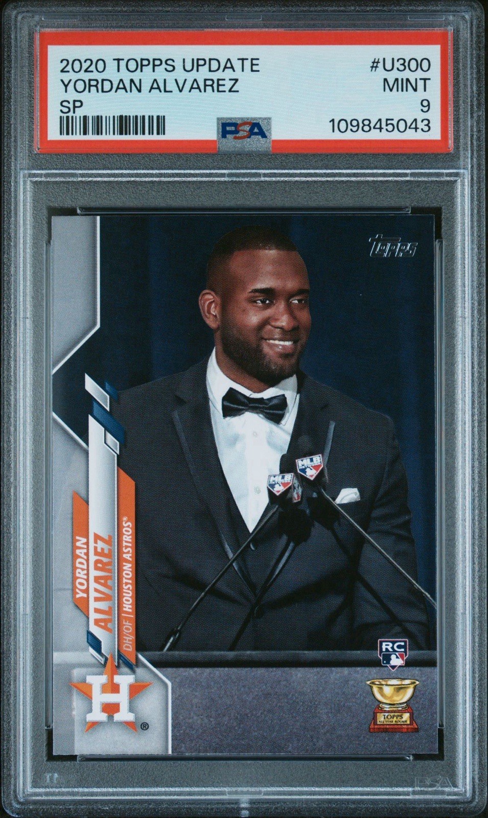 2020 Topps Update Yordan Alvarez SP Rookie #U-300 PSA 9