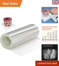 Clear Acetate Cake Collar Roll - Ideal for Professional Cake Decorating