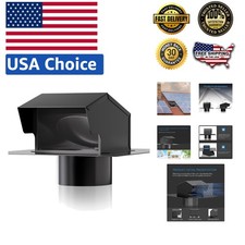 4 Inch Galvanized Steel Roof Vent Cap with Damper - Ultimate Airflow Solution