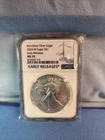 New Listing2024 W Burnished American Silver Eagle Coin NGC Ms70 Early Releases Blue Label