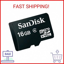 SanDisk 16 GB microSDHC Flash Memory Card SDSDQ-016G Bulk Packaging - Class 4