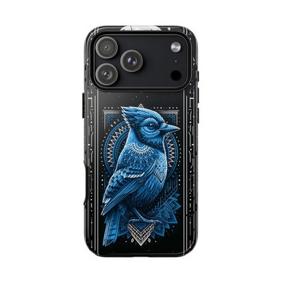 Phone Ink   Blue Jay Geometric  Pattern   Case for iPhone, Galaxy, Pixel