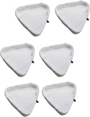 Haogo Dampfmopp Pads, 6 Stück Universal Waschbar Dreieckig Mikrofaser Reinigung... 