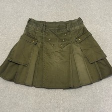 Utilikilts Kilt Men's Cargo Green Size 38 / 40 Heavy Duck Canvas Utiliclan