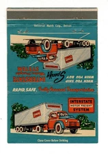 INTERSTATE MOTOR FREIGHT SYSTEM matchbook matchcover - TRUCKING