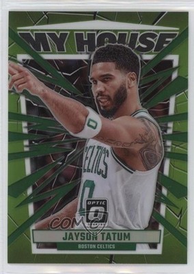 2023 Panini Donruss Optic My House Lime Green Prizm 41/149 Jayson Tatum #7 1ey0