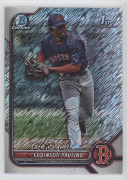 2022 Bowman Chrome Prospects Shimmer Refractor Eddinson Paulino #BCP-175 0b3