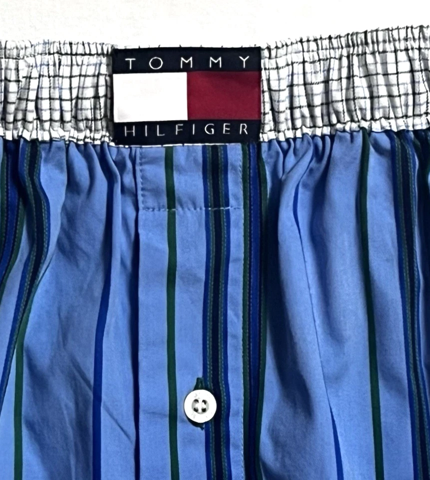 NUEVO CON ETIQUETAS Y NUEVO SIN ETIQUETAS Para hombres Tommy Hilfiger 3 Clásicos Tejidos 100% Algodón Boxers Talla S 28-30 Foto 4 de 4