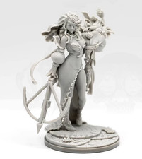 30mm base Resin Figure Kingdom Death Female Warrior Unassembled Unpainted A-2196